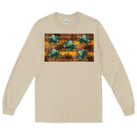 Mushroom dinosaur triceratops sippy cup Long Sleeve Tee - Artiststas