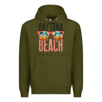 Army Green daytona beach shirt florida summer vacation surfing daytona sweatshirt Premium Hoodie - linhVisuals