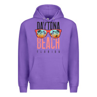 Purple daytona beach shirt florida summer vacation surfing daytona sweatshirt Premium Hoodie - linhVisuals