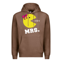 Chestnut Mrs Pacman Premium Hoodie - linhVisuals