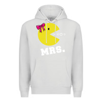 Dove Grey Mrs Pacman Premium Hoodie - linhVisuals
