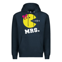 Navy Mrs Pacman Premium Hoodie - linhVisuals