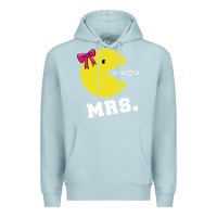 Blue Mist Mrs Pacman Premium Hoodie - linhVisuals