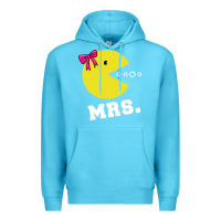 Ocean Blue Mrs Pacman Premium Hoodie - linhVisuals