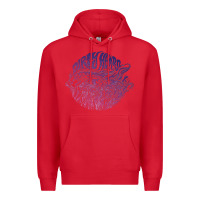 Red dirty heads Premium Hoodie - linhVisuals
