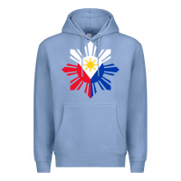 Colony Blue philippine flag hoodie pinoy flag filipino shirt pinoy sun Premium Hoodie - linhVisuals
