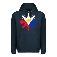 Navy philippine flag hoodie pinoy flag filipino shirt pinoy sun Premium Hoodie - linhVisuals