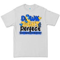 Dove Grey down right perfect down syndrome awareness Premium Tee - CowhideDigitalArt