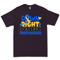 Plum down right perfect down syndrome awareness Premium Tee - CowhideDigitalArt