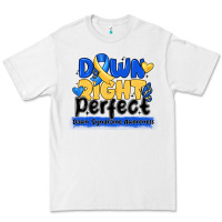 White down right perfect down syndrome awareness Premium Tee - CowhideDigitalArt