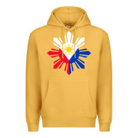 Mustard philippine flag hoodie pinoy flag filipino shirt pinoy sun Premium Hoodie - linhVisuals
