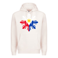 Pale Pink philippine flag hoodie pinoy flag filipino shirt pinoy sun Premium Hoodie - linhVisuals