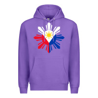 Purple philippine flag hoodie pinoy flag filipino shirt pinoy sun Premium Hoodie - linhVisuals
