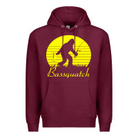 Burgundy bassquatch bigfoot Premium Hoodie - linhVisuals
