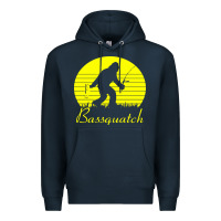 Navy bassquatch bigfoot Premium Hoodie - linhVisuals