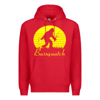 Red bassquatch bigfoot Premium Hoodie - linhVisuals