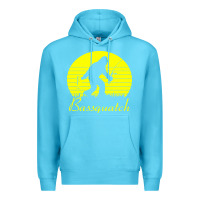 Ocean Blue bassquatch bigfoot Premium Hoodie - linhVisuals