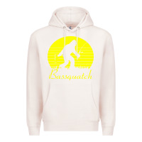 Pale Pink bassquatch bigfoot Premium Hoodie - linhVisuals