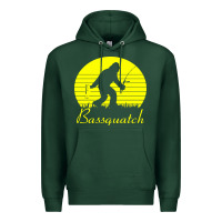 Sports Green bassquatch bigfoot Premium Hoodie - linhVisuals