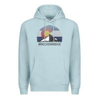 Blue Mist breckenridge colorado x co flag mountain peak raglan baseball tee Premium Hoodie - linhVisuals