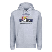 Heather Grey breckenridge colorado x co flag mountain peak raglan baseball tee Premium Hoodie - linhVisuals