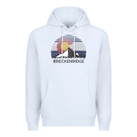 White breckenridge colorado x co flag mountain peak raglan baseball tee Premium Hoodie - linhVisuals