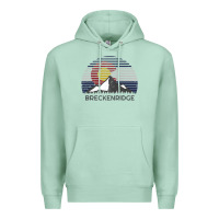 Seafoam breckenridge colorado x co flag mountain peak raglan baseball tee Premium Hoodie - linhVisuals