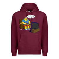 Burgundy the king of the sports Premium Hoodie - linhVisuals