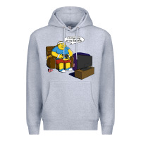 Heather Grey the king of the sports Premium Hoodie - linhVisuals