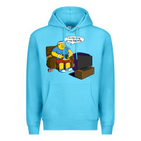 Ocean Blue the king of the sports Premium Hoodie - linhVisuals
