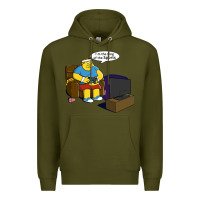 Army Green the king of the sports Premium Hoodie - linhVisuals