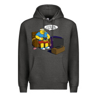 Charcoal Heather the king of the sports Premium Hoodie - linhVisuals