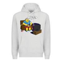 Dove Grey the king of the sports Premium Hoodie - linhVisuals
