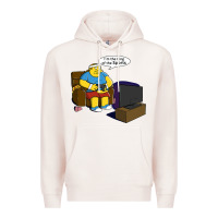 Pale Pink the king of the sports Premium Hoodie - linhVisuals