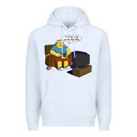 White the king of the sports Premium Hoodie - linhVisuals
