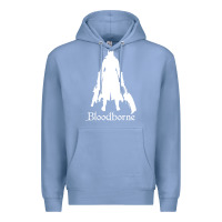 Colony Blue bloodborne zipped Premium Hoodie - linhVisuals