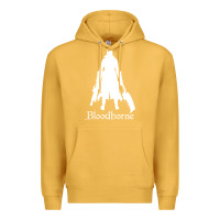 Mustard bloodborne zipped Premium Hoodie - linhVisuals