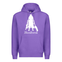 Purple bloodborne zipped Premium Hoodie - linhVisuals