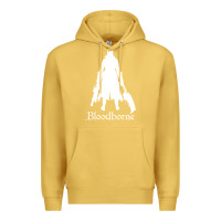 Antique Gold bloodborne zipped Premium Hoodie - linhVisuals