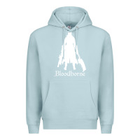 Blue Mist bloodborne zipped Premium Hoodie - linhVisuals