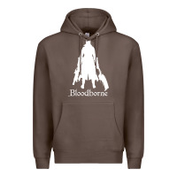 Coffee bloodborne zipped Premium Hoodie - linhVisuals