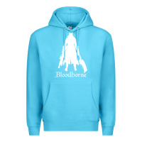 Ocean Blue bloodborne zipped Premium Hoodie - linhVisuals