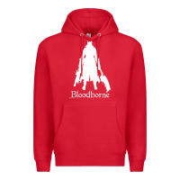 Red bloodborne zipped Premium Hoodie - linhVisuals