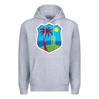 Heather Grey west indies cricket Premium Hoodie - linhVisuals