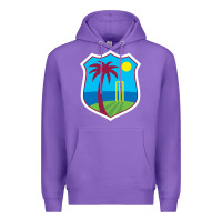 Purple west indies cricket Premium Hoodie - linhVisuals