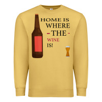 Antique Gold HOME IS WHERE THE WINE IS Premium Sweatshirt - Bettercallsaul