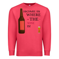 Cardinal HOME IS WHERE THE WINE IS Premium Sweatshirt - Bettercallsaul
