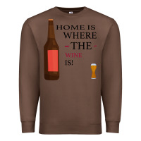 Chestnut HOME IS WHERE THE WINE IS Premium Sweatshirt - Bettercallsaul