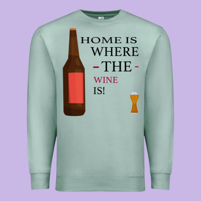 Home Is Where The Wine Is Premium Sweatshirt Designed By Bettercallsaul