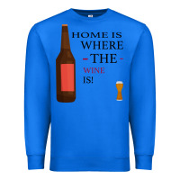 True Royal HOME IS WHERE THE WINE IS Premium Sweatshirt - Bettercallsaul